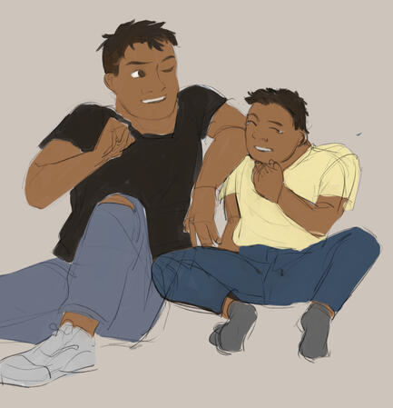 Baby Casther (age 15) and his brother